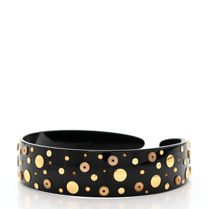 Chanel Plastic Metal CC Headband Black 3 of 5
