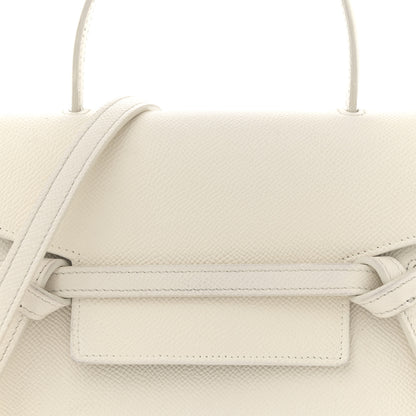 Celine Grained Calfskin Nano Belt Bag Chalk 7 of 12