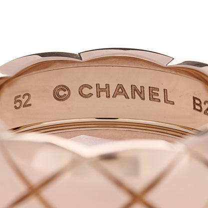 Chanel 18K Beige Gold Small Coco Crush Ring 52 6 4 of 7
