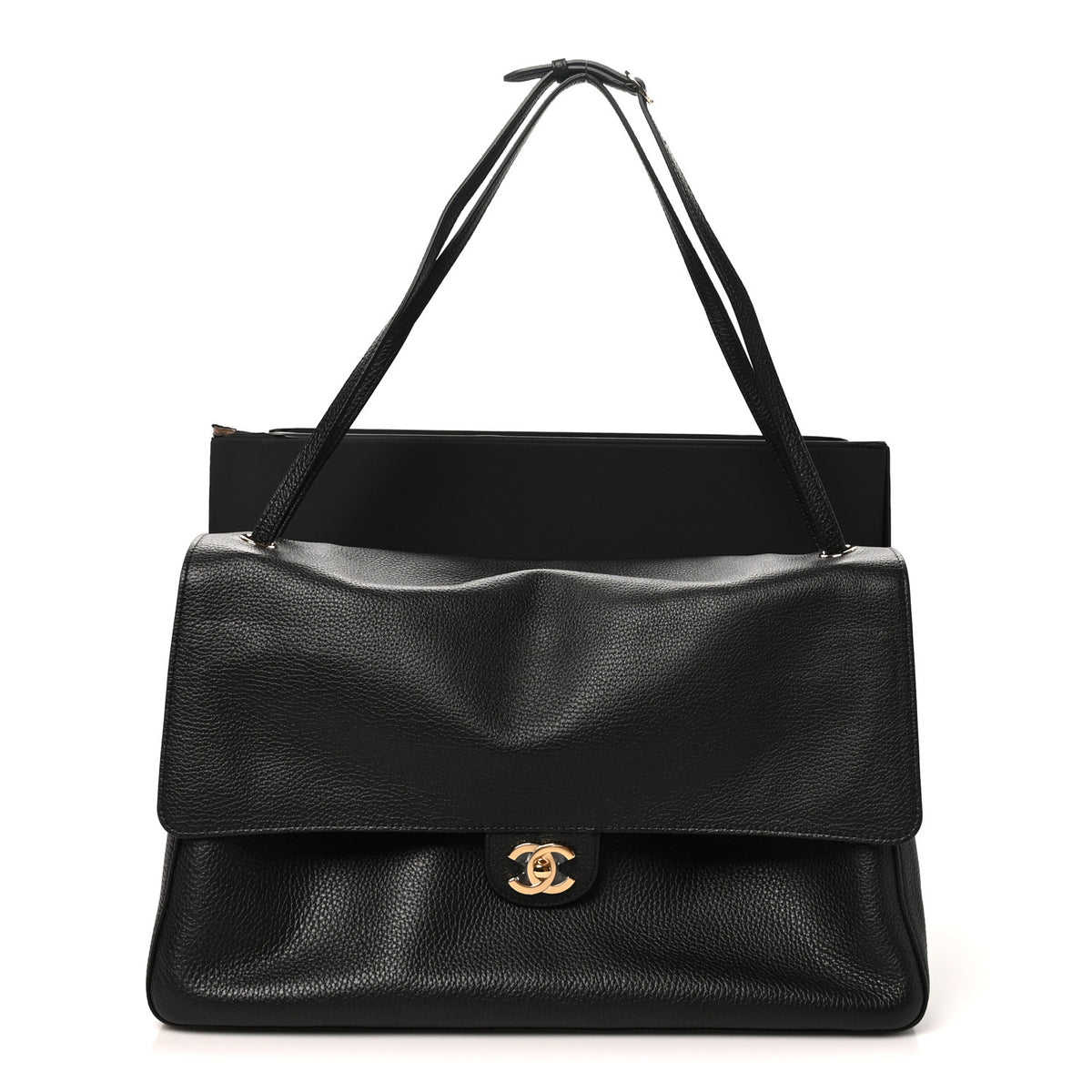 Chanel Grained Calfskin Souplissimo Maxi Flap Black 11 of 11