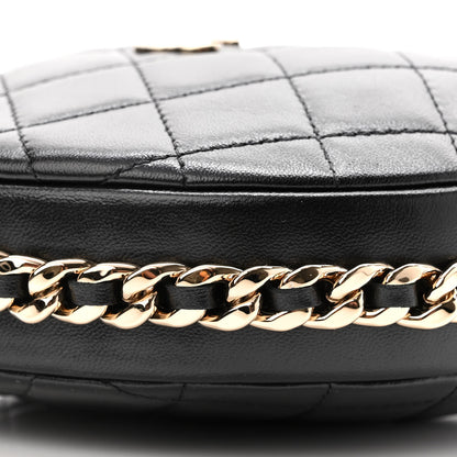 Chanel Quilted Chain Around Pouch Black 10 of 10