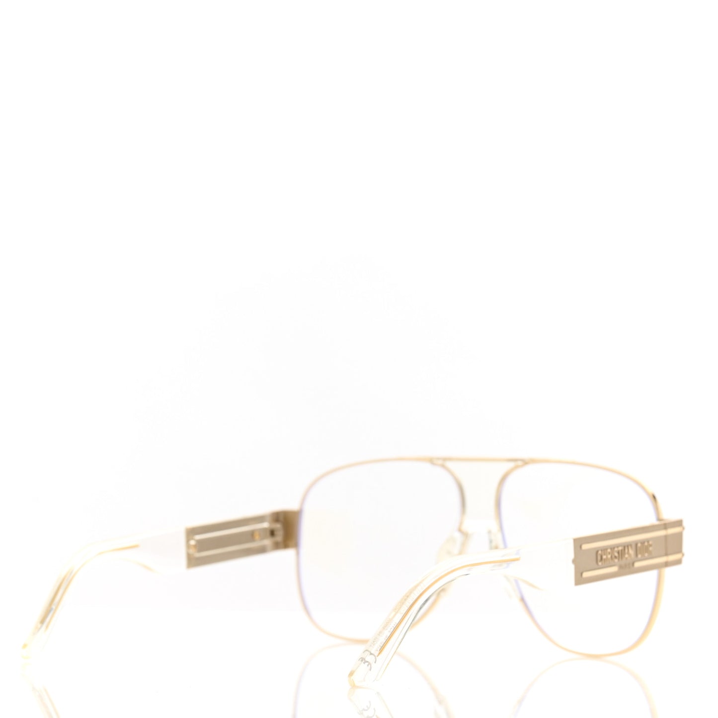 Metal Acetate Diorsignature A3U Sunglasses Gold