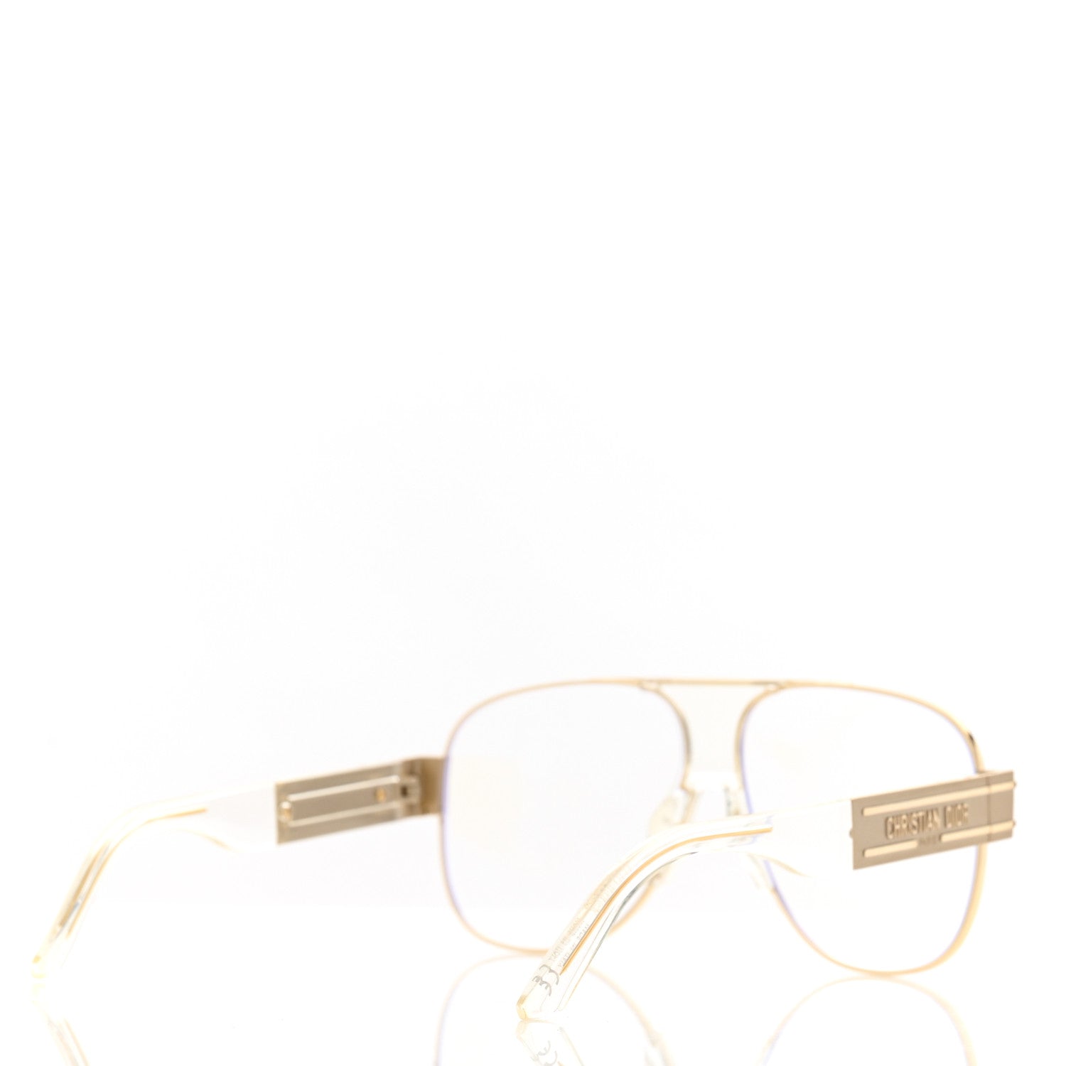 Christian Dior Metal Acetate Diorsignature A3U Sunglasses Gold 4 of 7