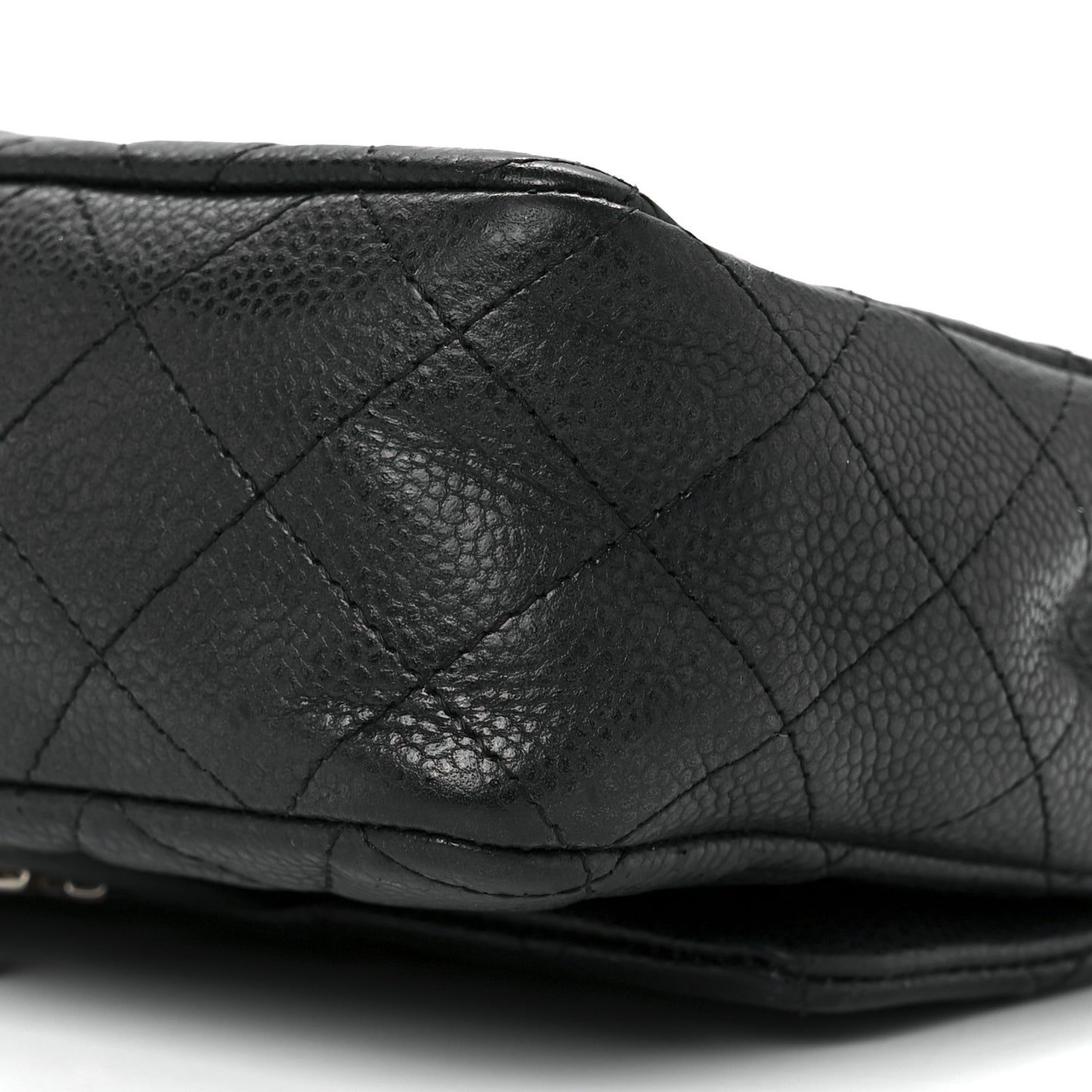 Caviar Quilted Mini Rectangular Flap Black