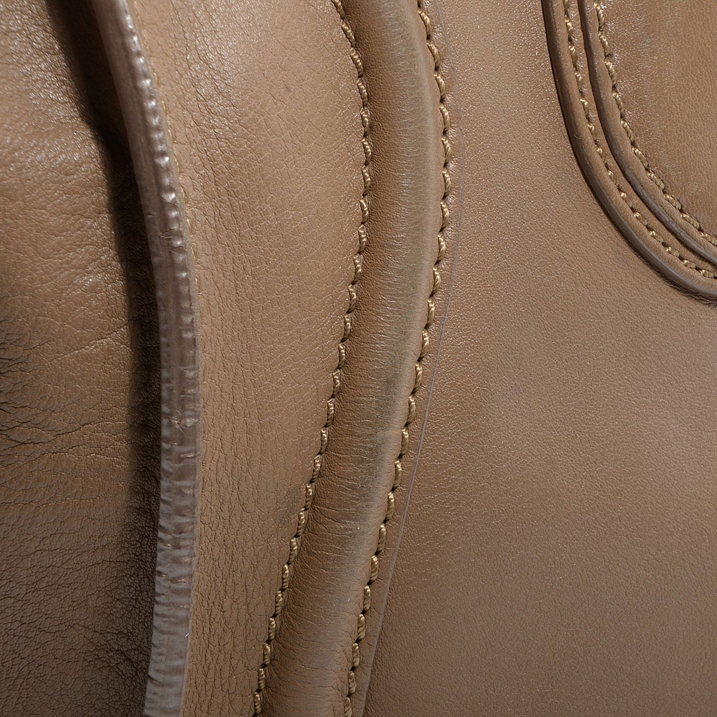Smooth Calfskin Mini Luggage Camel