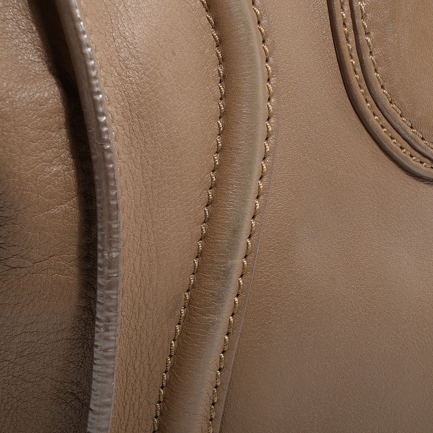 Celine Smooth Calfskin Mini Luggage Camel 4 of 13