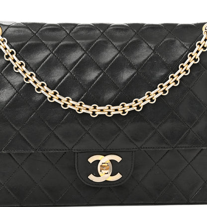 Chanel Lambskin Quilted Medium Bijoux Chain Double Flap Black 9 of 19