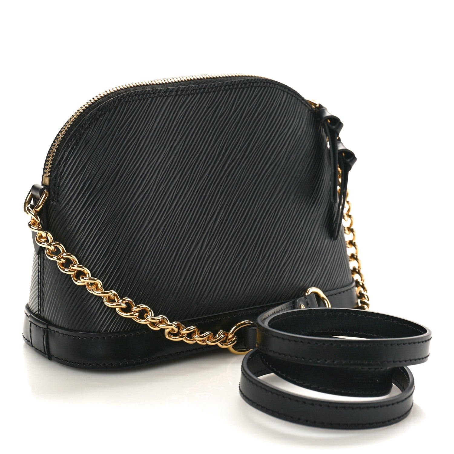 Louis Vuitton Epi Alma Mini Black 3 of 9