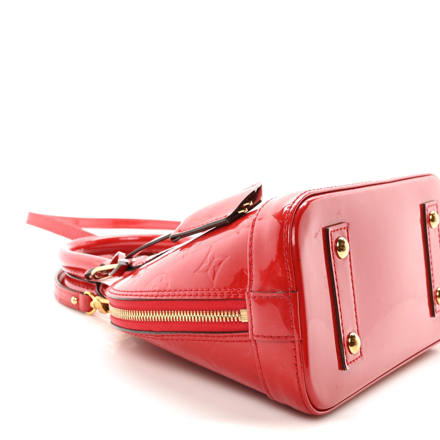 Louis Vuitton Vernis Alma BB Cherry 9 of 11