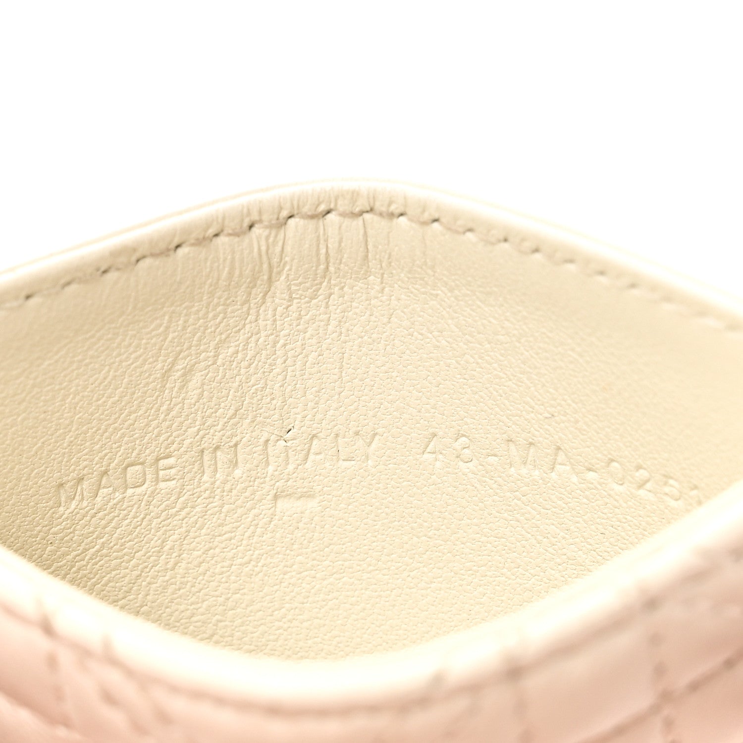 Christian Dior Lambskin Cannage DiorAmour Lady Dior Card Holder White 6 of 7