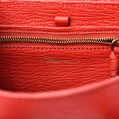3.1 Phillip Lim 3.1 Textured Calfskin Mini Pashli Satchel Red 6 of 17