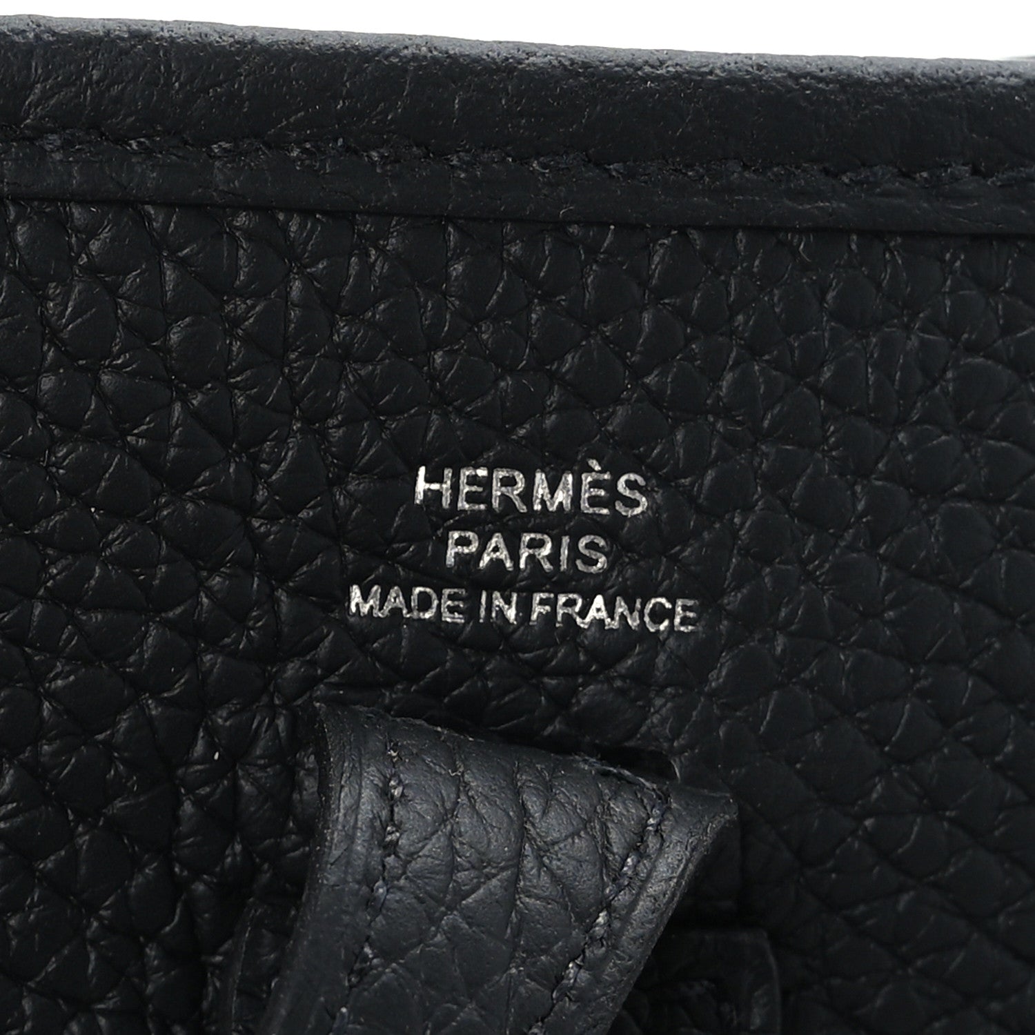 Hermes Taurillon Clemence Evelyne TPM Black 7 of 10