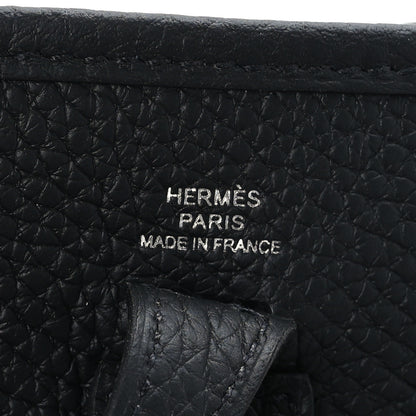 Hermes Taurillon Clemence Evelyne TPM Black 7 of 10