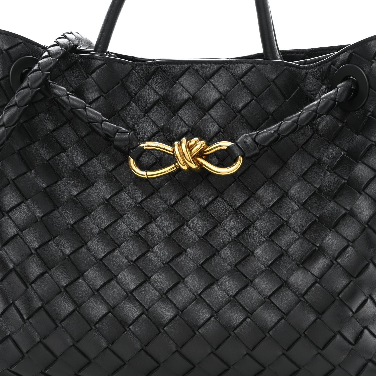 Bottega Veneta Nappa Intrecciato Medium Andiamo Shoulder Bag Black 8 of 10