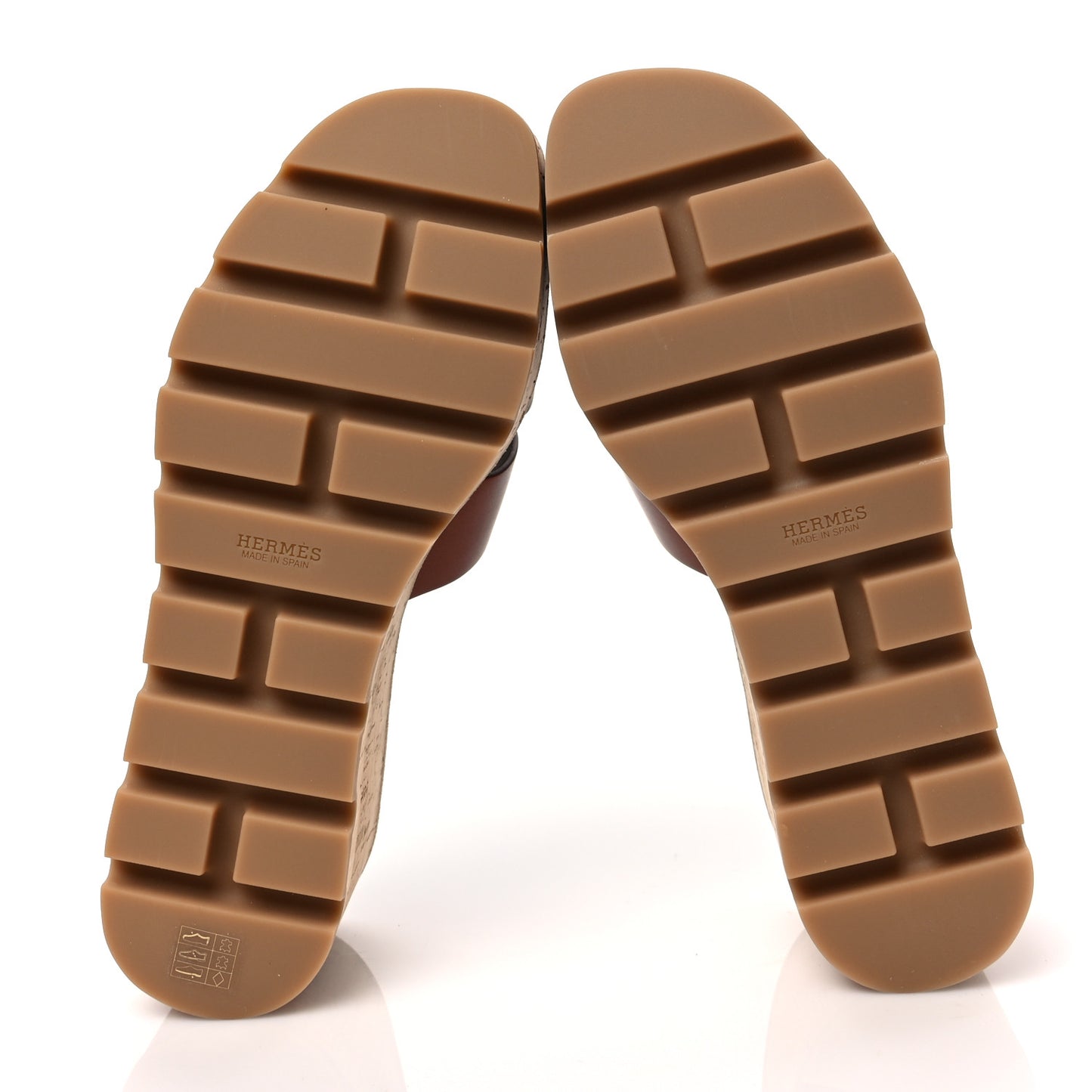 Calfskin Cork Eze 30 Sandals 38 Marron Glaise