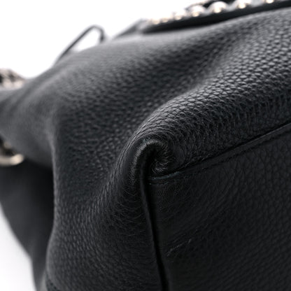 Gucci Pebbled Calfskin Studded Medium Soho Chain Shoulder Bag Black 8 of 12