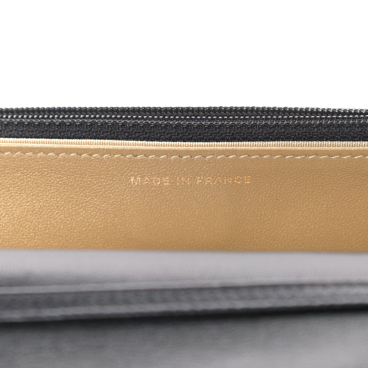 Lambskin Quilted CC Pearl Crush Wallet on Chain WOC Black