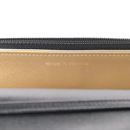 Chanel Lambskin Quilted CC Pearl Crush Wallet on Chain WOC Black 6 of 11