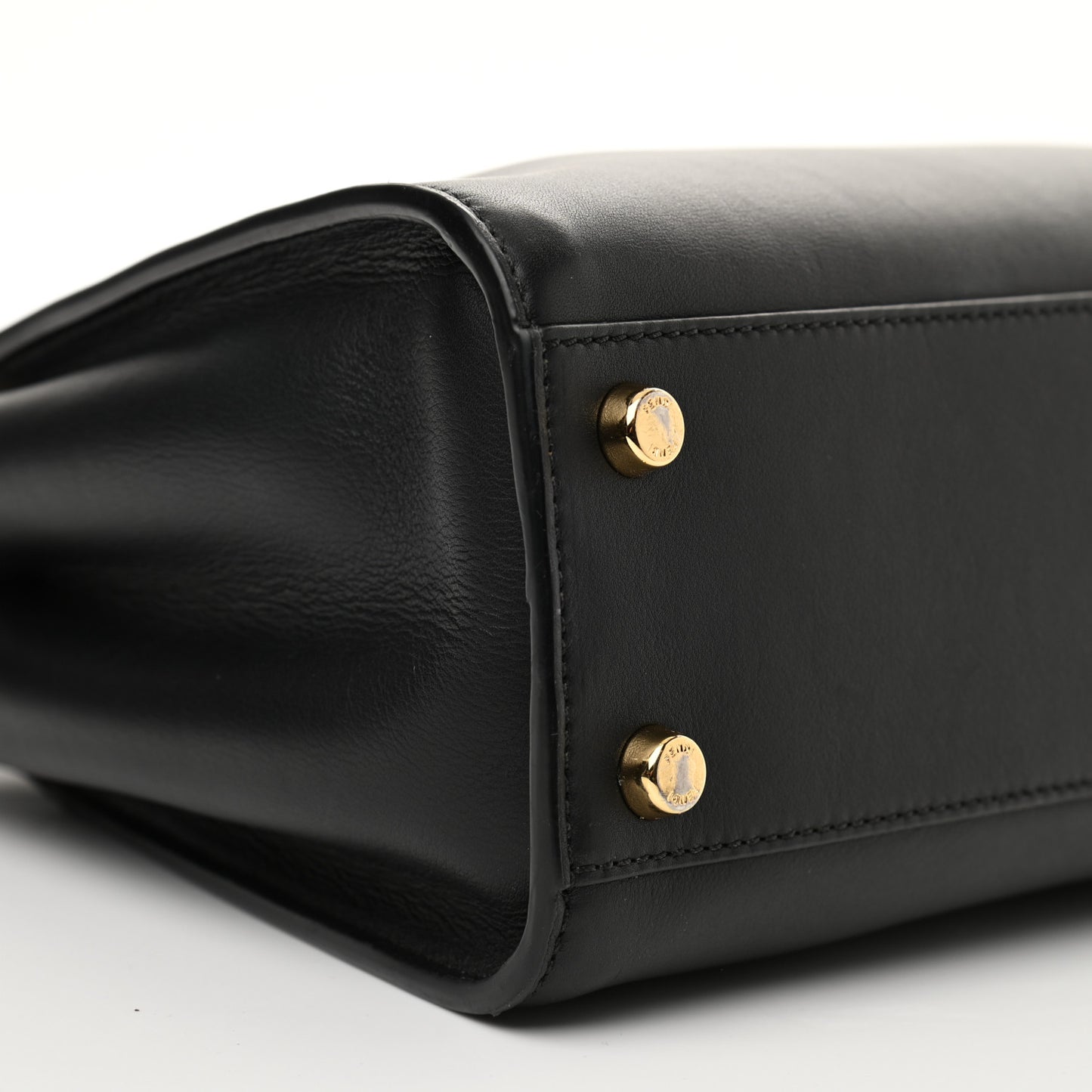 Vitello Tahiti Burro Medium Peekaboo Iconic Essentially Satchel Black Corda