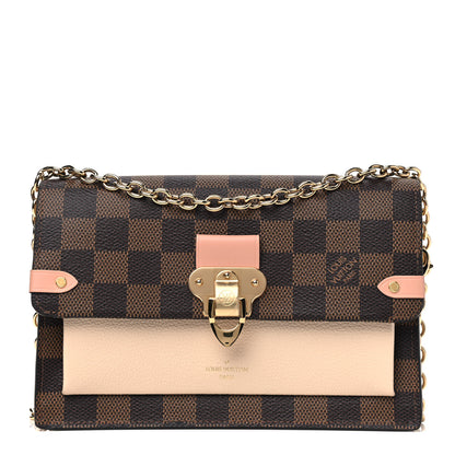 Louis Vuitton Damier Ebene Vavin Chain Wallet Creme 1 of 4
