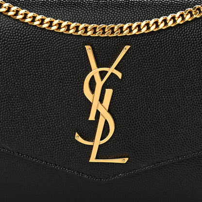 Saint Laurent Grain De Poudre Uptown Chain Wallet Black 9 of 12
