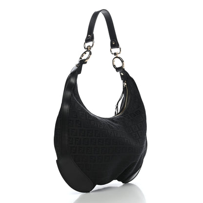 Fendi Zucchino Cuoio Chef Hobo Black 2 of 7