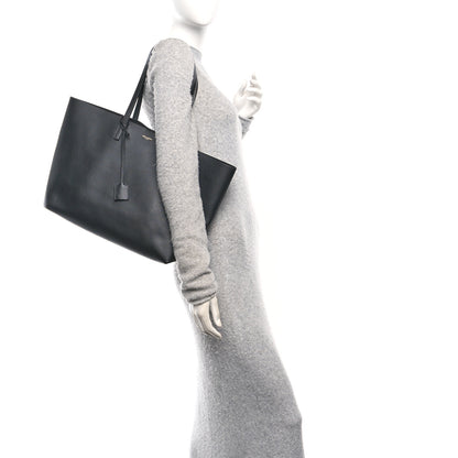 Saint Laurent Calfskin Large Shopping Tote Black 2 of 12