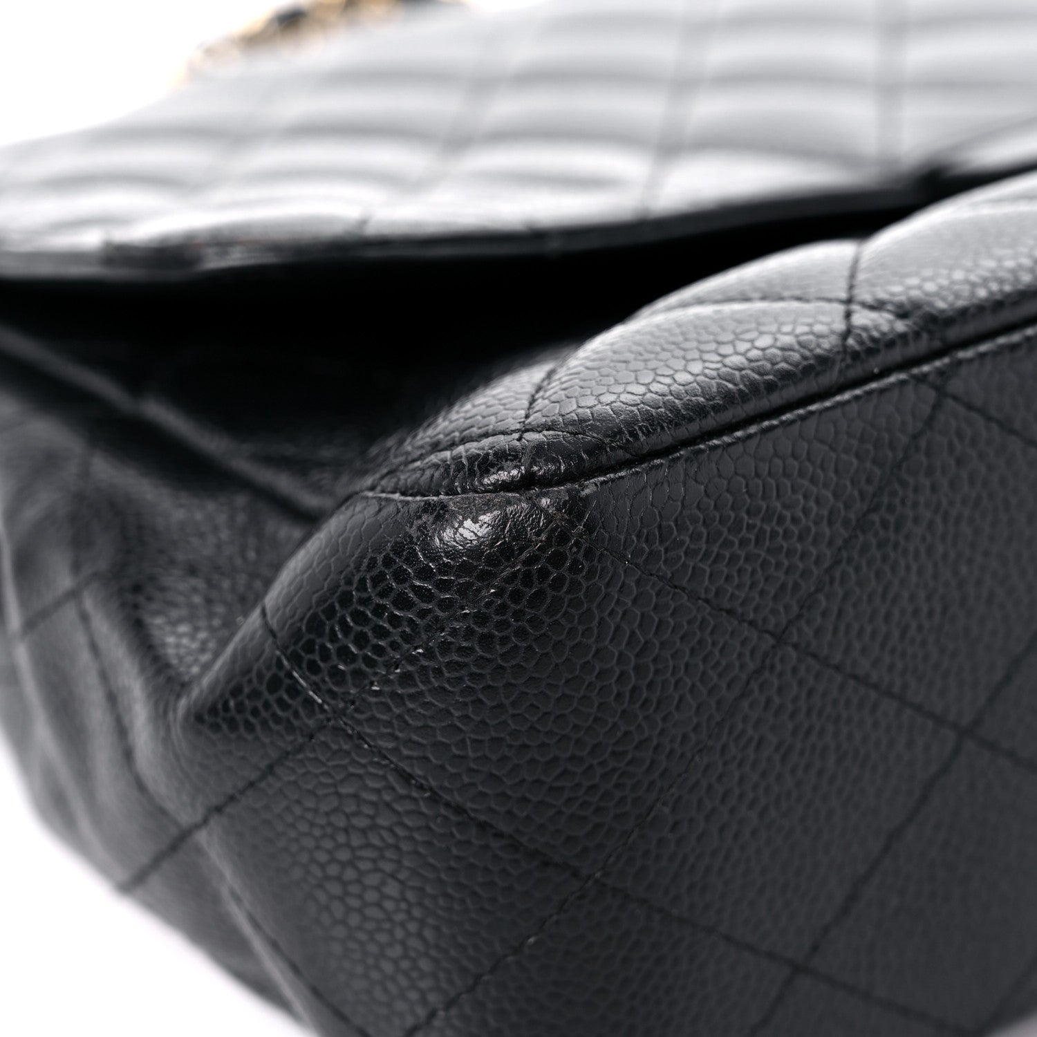 Chanel Caviar Quilted Jumbo Single Flap Black 5 of 23