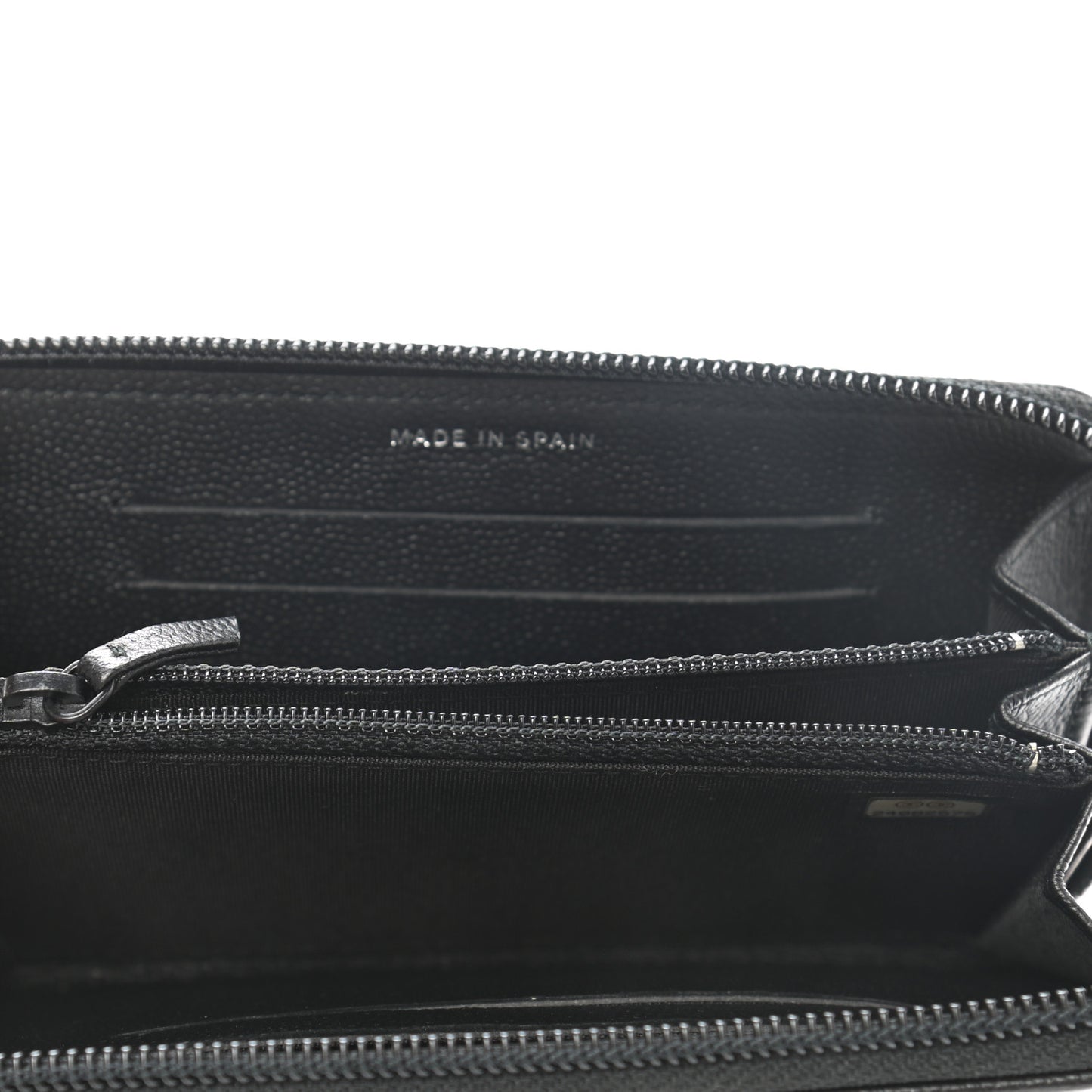 Caviar Quilted Small Boy Zip Around Wallet So Black