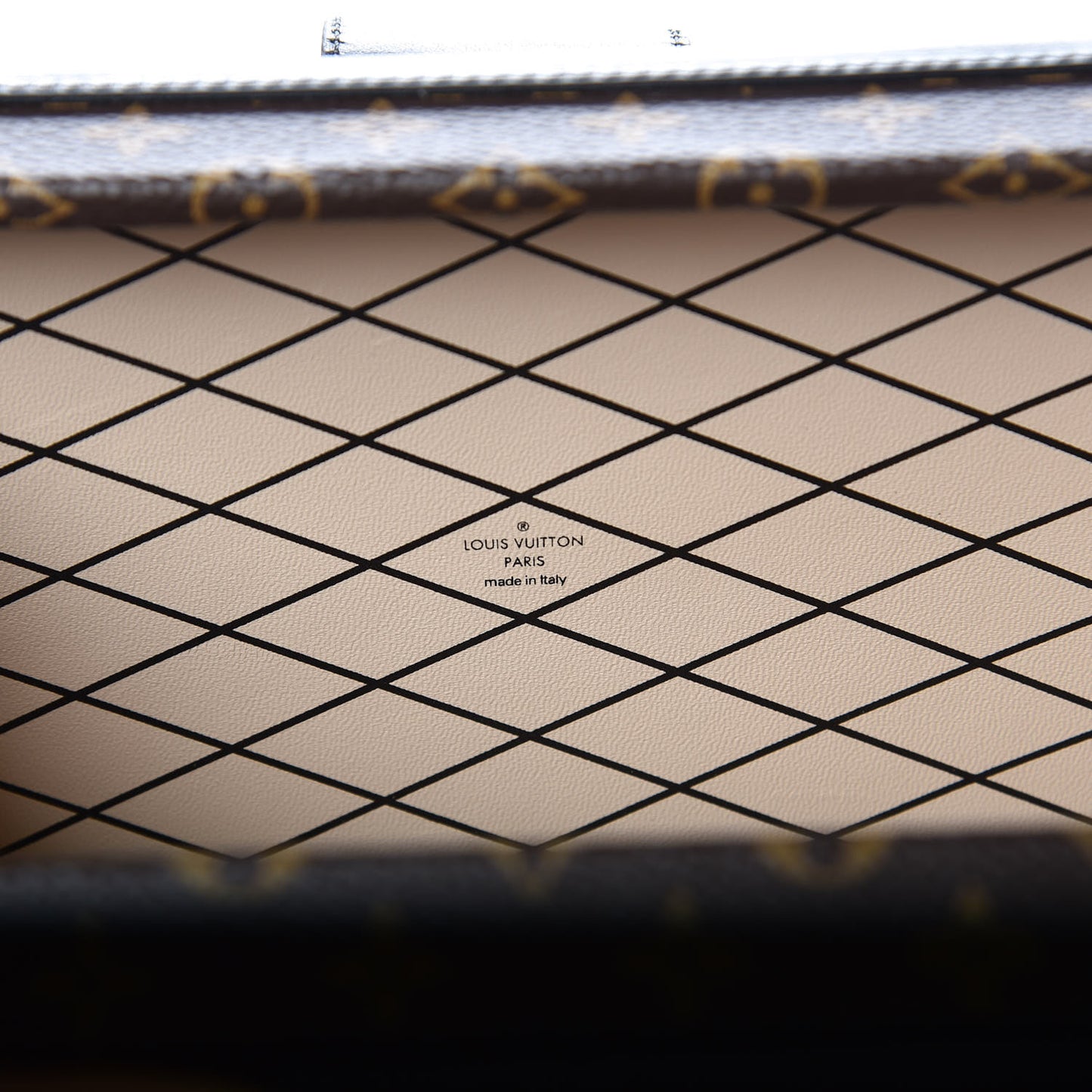 Monogram Tressage Petite Malle Creme
