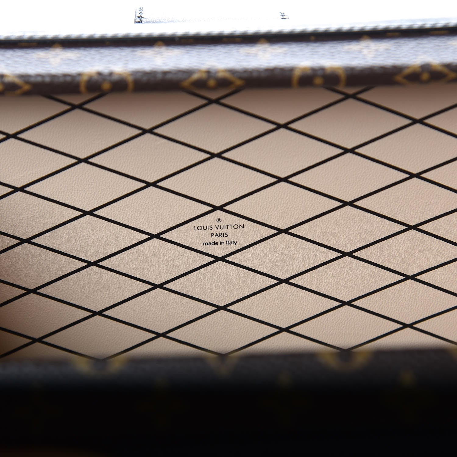 Louis Vuitton Monogram Tressage Petite Malle Creme 6 of 9