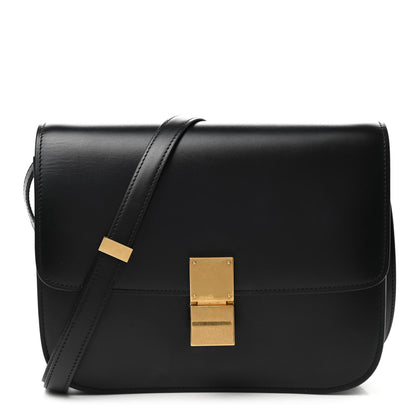 Celine Box Calfskin Medium Classic Box Flap Bag Black 1 of 10