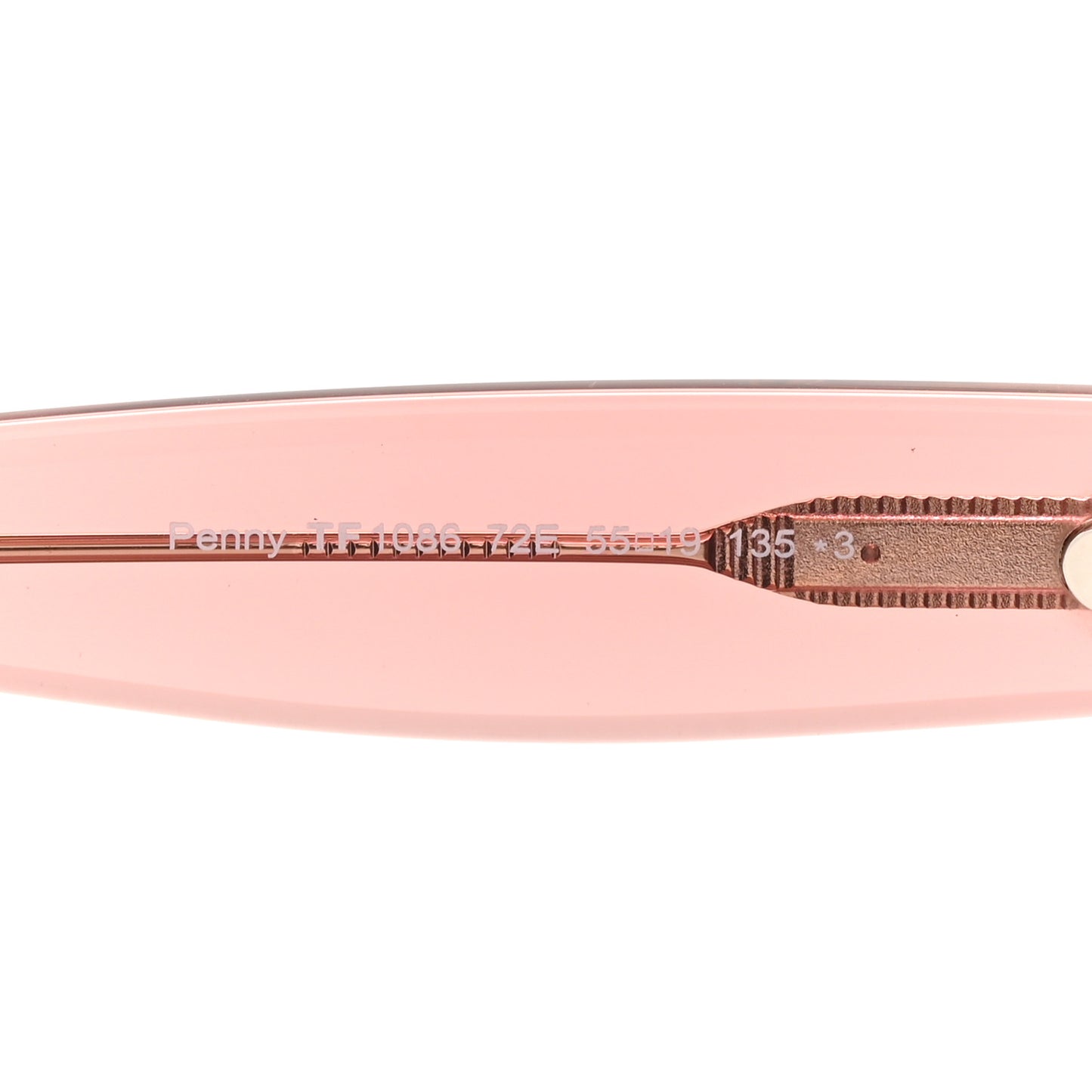 Acetate Penny Butterfly Sunglasses TF1086 Transparent Pink