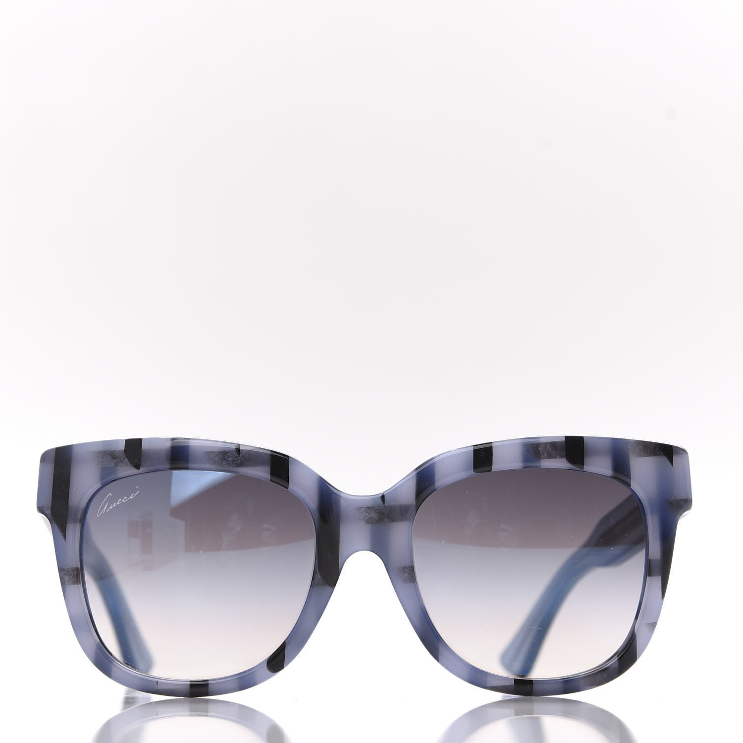 Gucci Acetate Square Frame Sunglasses GG3756/F/S Blue 2 of 8