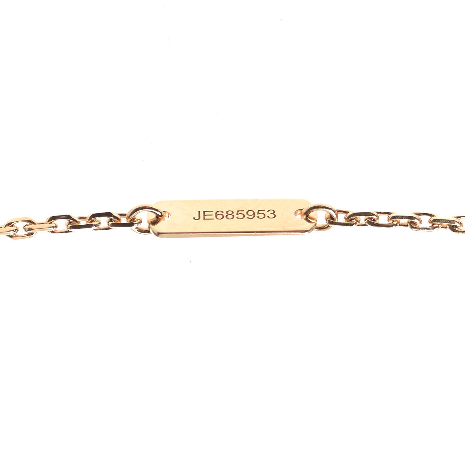 Van Cleef & Arpels 18K Rose Gold Diamond Black Onyx Vintage Alhambra Pendant Necklace 4 of 7