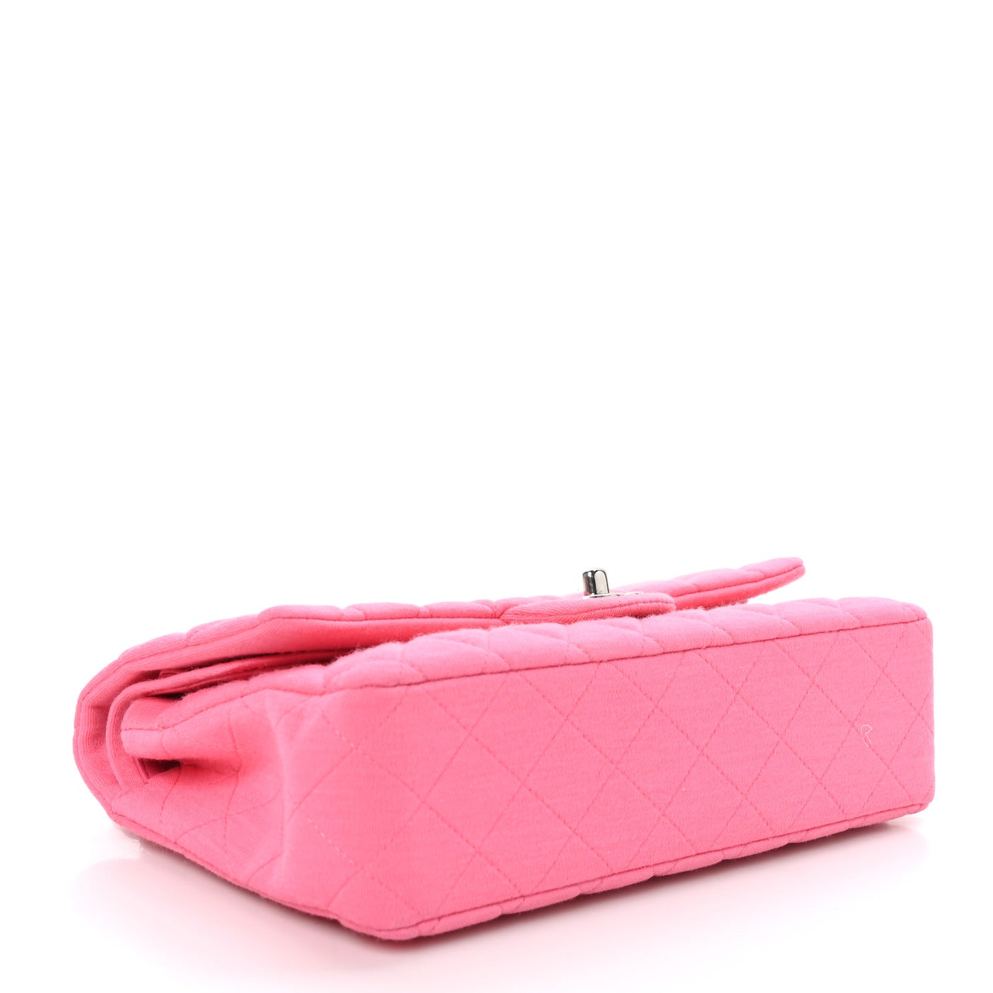 Jersey Quilted Medium Double Flap Dark Pink