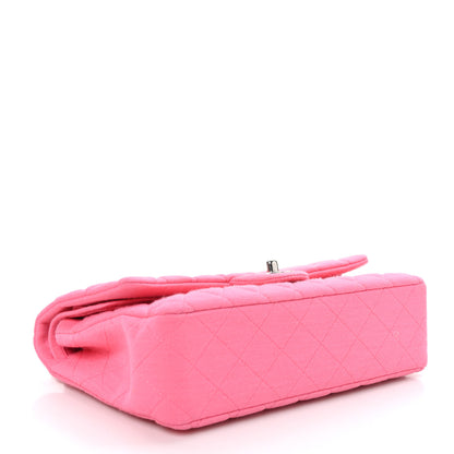 Chanel Jersey Quilted Medium Double Flap Dark Pink 4 of 10
