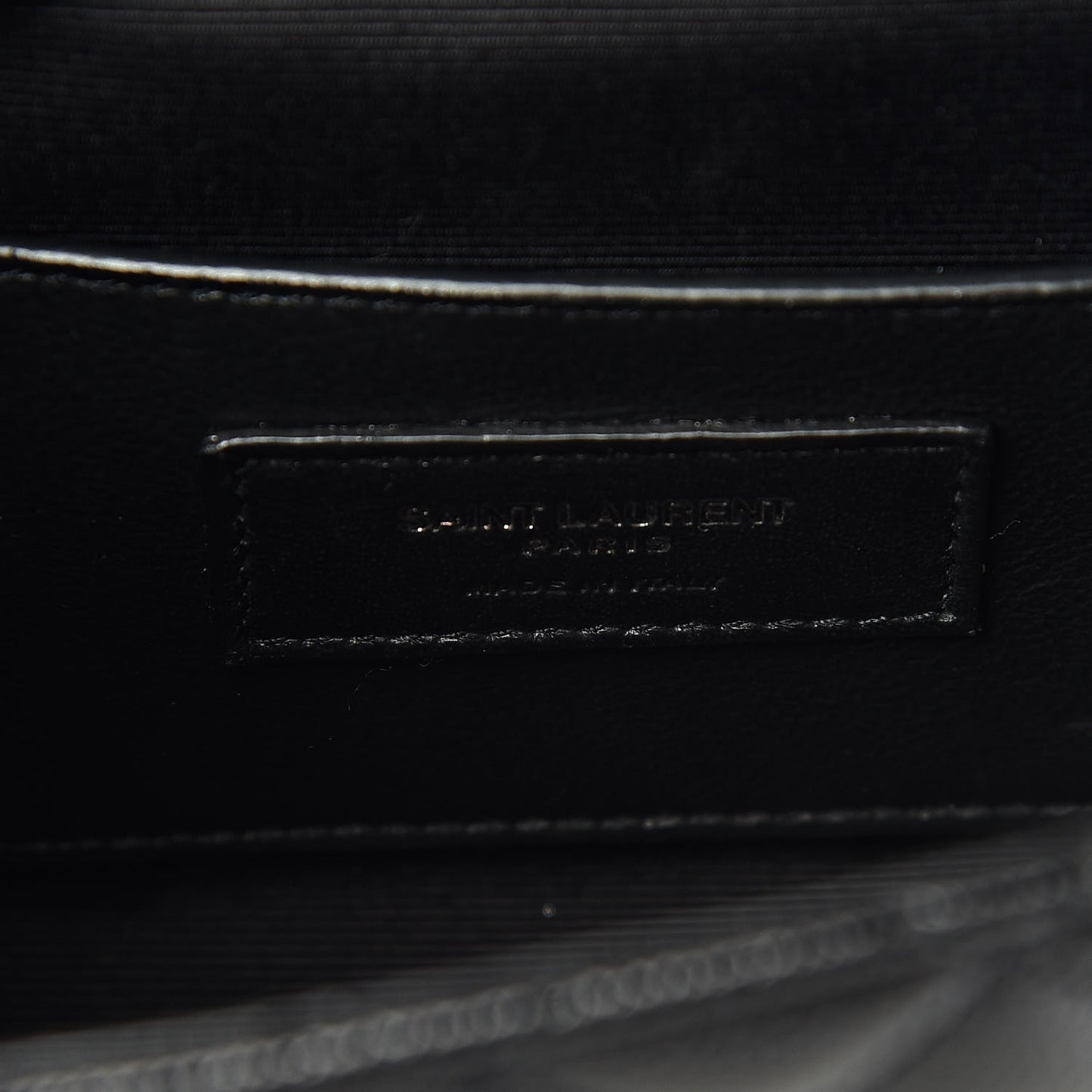 Grain De Poudre Tri-Quilt Monogram Small College Bag Black