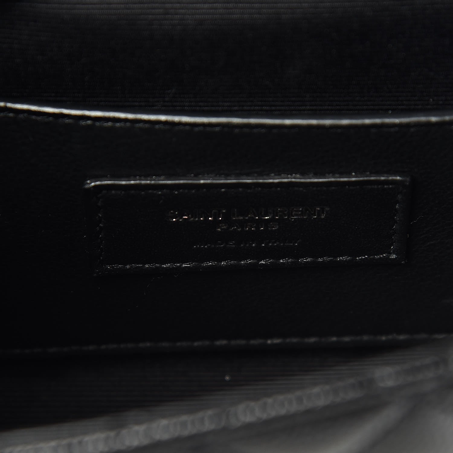 Saint Laurent Grain De Poudre Tri-Quilt Monogram Small College Bag Black 6 of 10