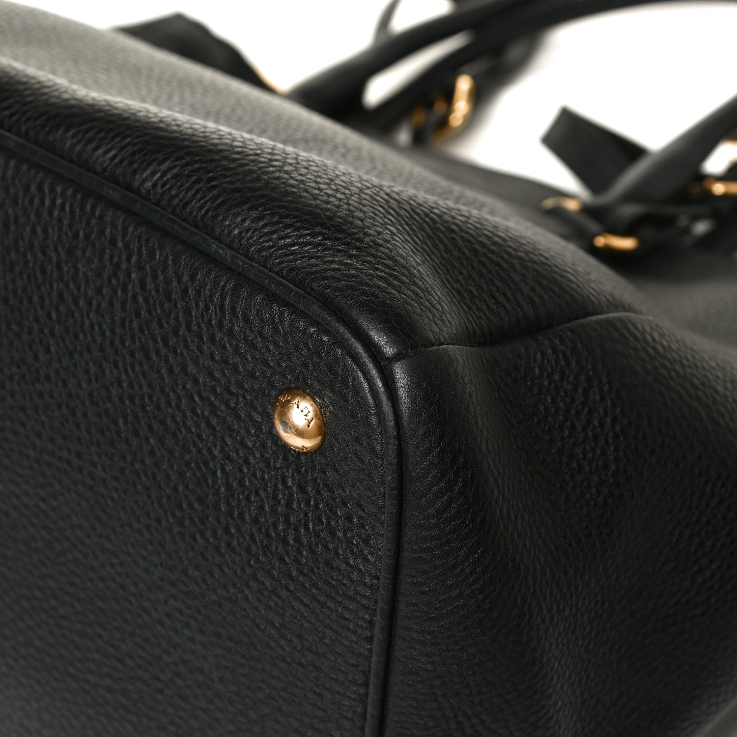 Prada Vitello Daino Shopping Tote Black 18 of 24