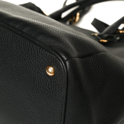 Prada Vitello Daino Shopping Tote Black 18 of 24
