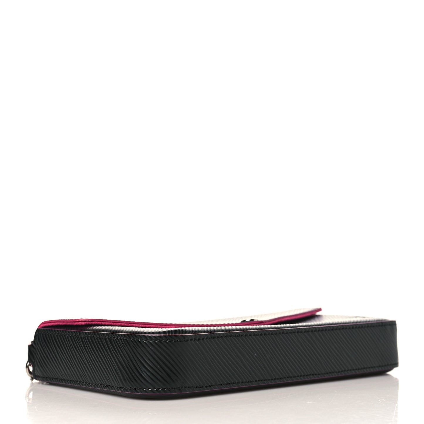 Epi Pochette Felicie Black Hot Pink