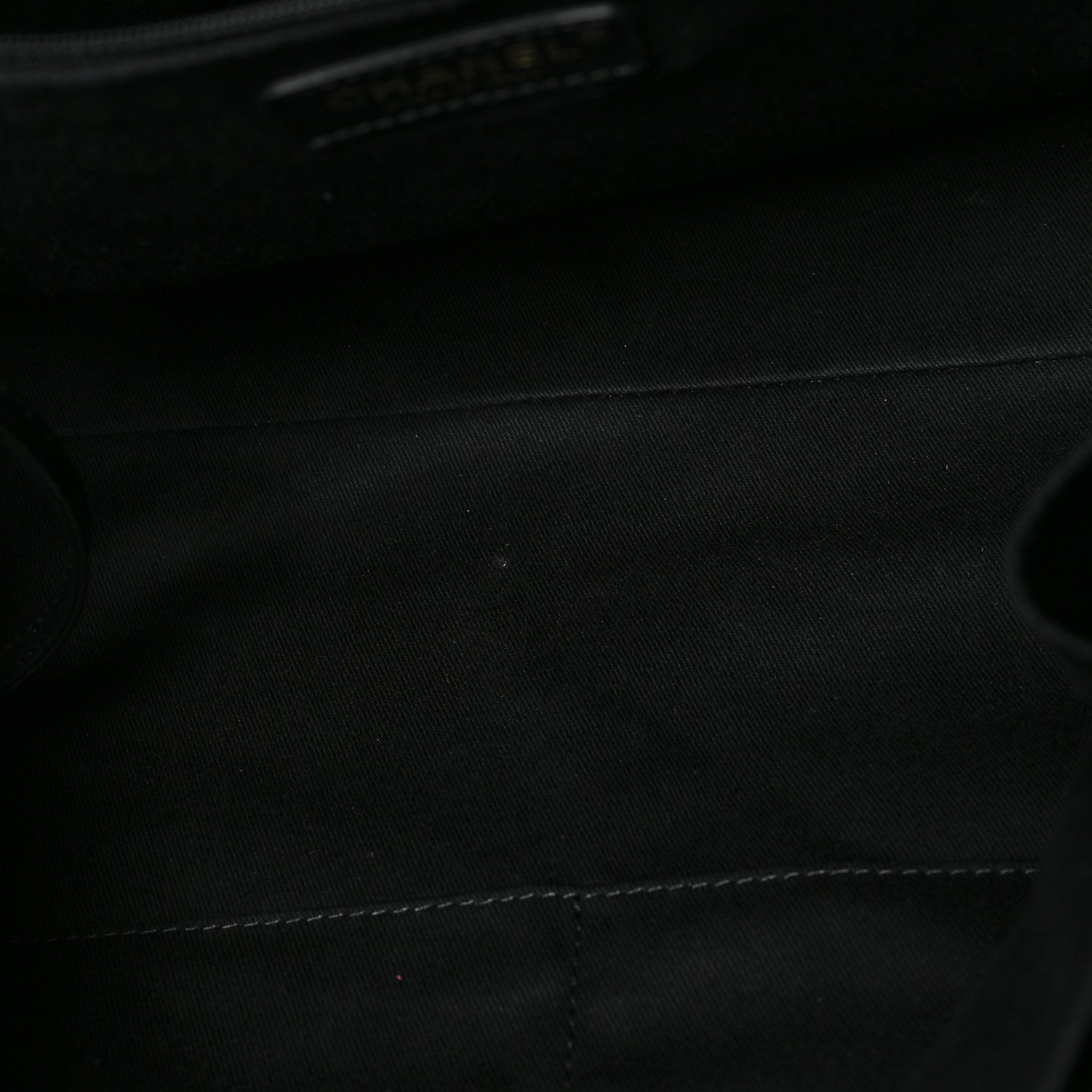 Chanel Mixed Fibers Calfskin Striped Medium Deauville Black 11 of 14