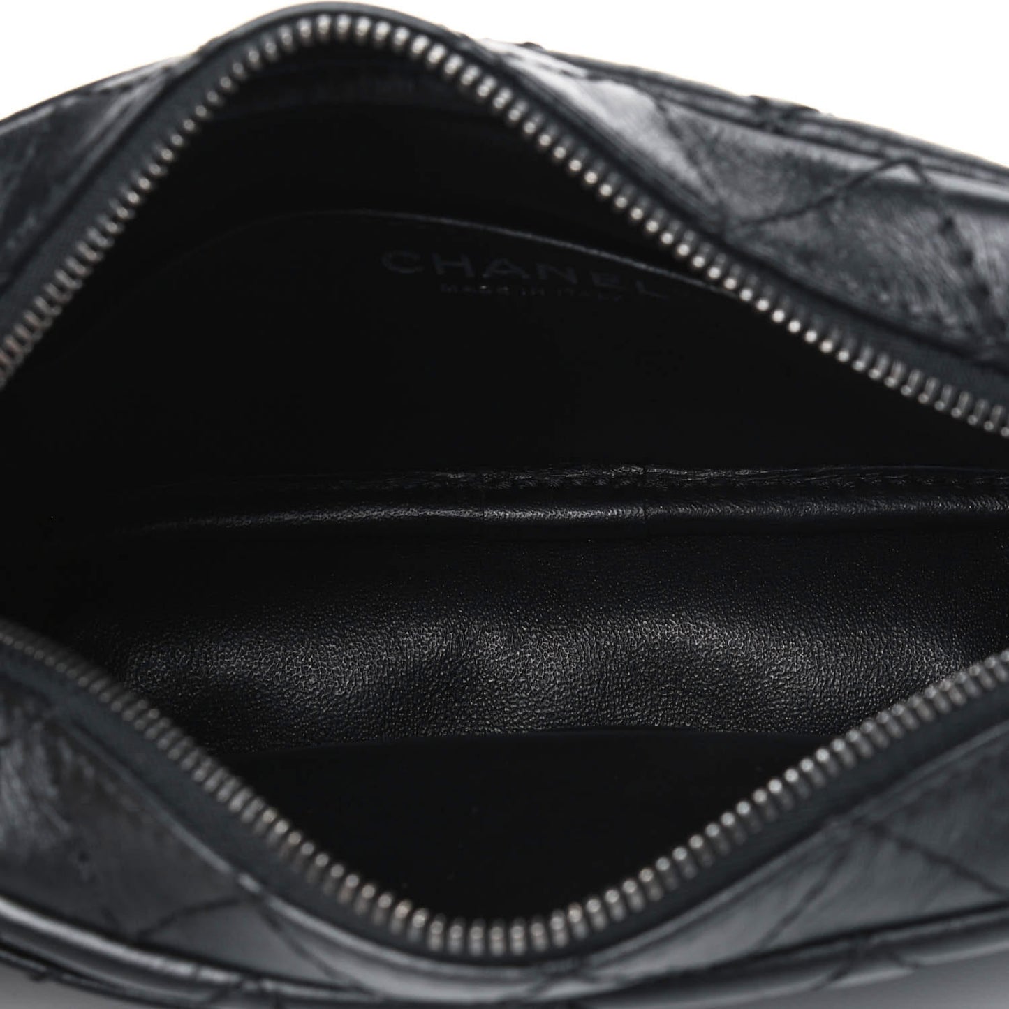 Aged Calfskin Quilted Mini Reissue Camera Case Black
