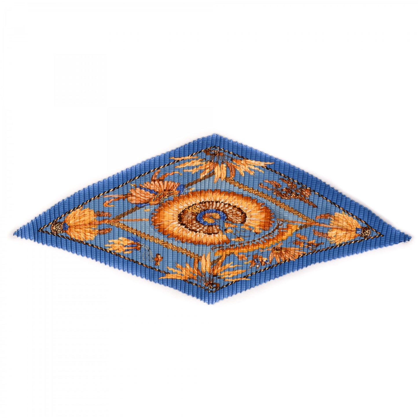 Silk Plisse Brazil Scarf 90