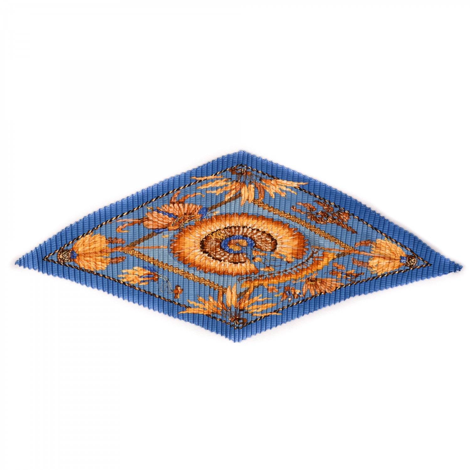 Hermes Silk Plisse Brazil Scarf 90 1 of 5