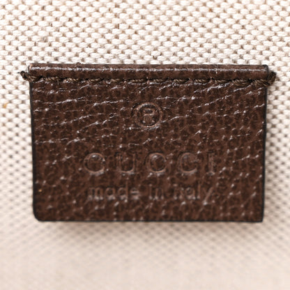 Gucci Monogram Jumbo GG Textured Dollar Calfskin Mini Horsebit 1955 Shoulder Bag Camel Ebony New Acero 6 of 10