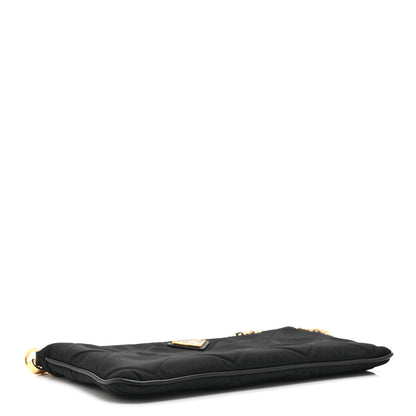 Prada Re-Nylon Tessuto Impuntu Quilted Re-Edition 1995 Chaine Pouch Black 6 of 19