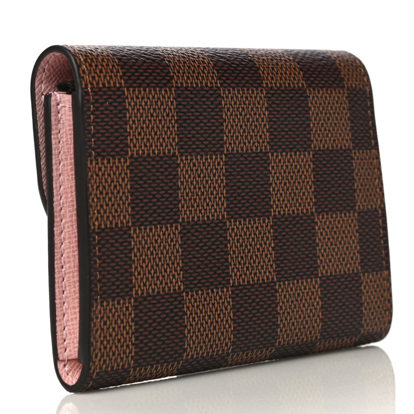 Damier Ebene Rosalie Coin Purse Rose Ballerine