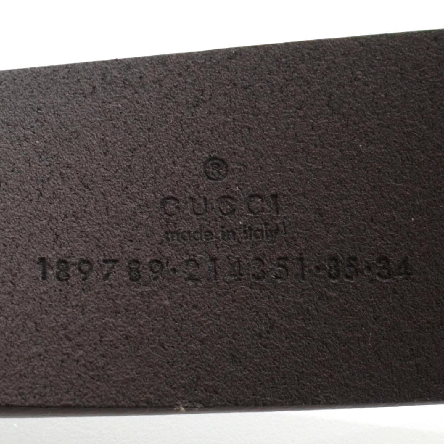 Gucci Leather Horsebit Nail G Belt Black 85 34 4 of 5